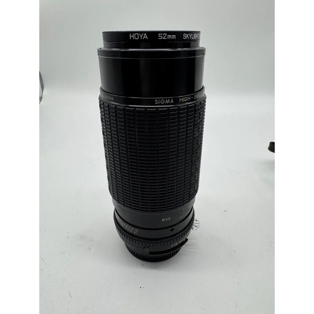 Sigma 80-200mm f3.5-4 High Speed Zoom Lens for Nikon F Mount with Hoya Filter